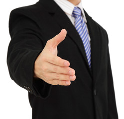 Businessman offering a handshake