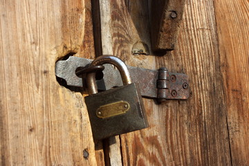 Old shed padlock