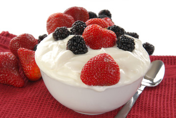 Yogurt with fruit