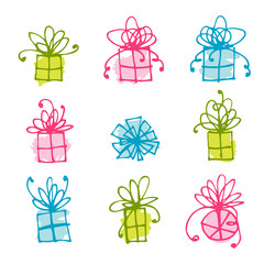 Gift box icons for your design