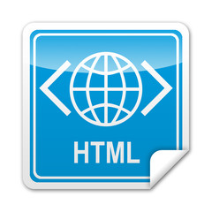 Pegatina cuadrada HTML con reborde