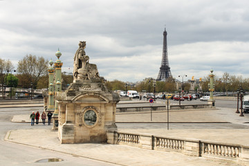 Fototapeta na wymiar Place de la Concorde in Paris, France.
