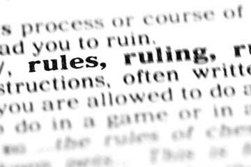 Fototapeta premium rules(the dictionary project)