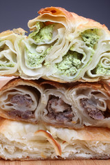 Burek, pie with meat, cheese or spinach