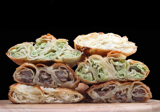 Burek, pie with meat, cheese or spinach