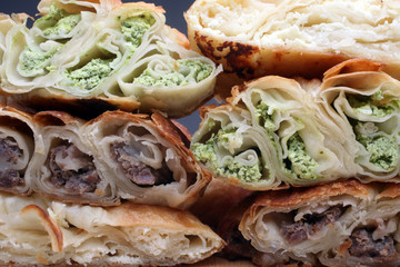 Burek, pie with meat, cheese or spinach