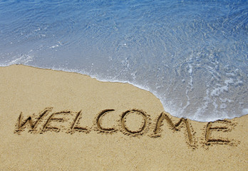 Fototapeta premium willkommen