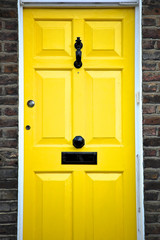 Yellow door in England.