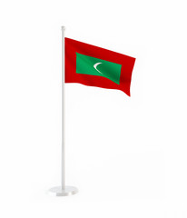3D flag of Maldives