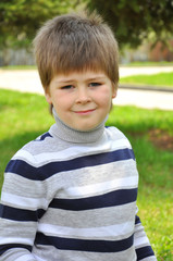 Portrait of a boy in the park