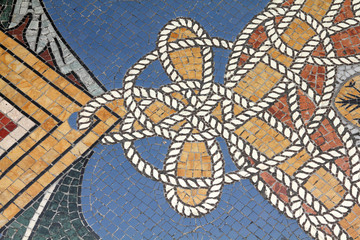 Mosaic background - Galleria Vittorio Emanuele II, Milan