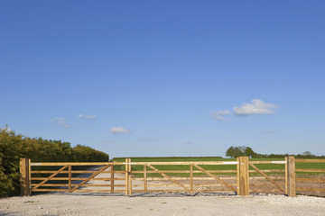 Fototapeta na wymiar new farm gate