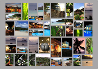 seychelles desktop collage