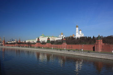 Obraz premium Russia, Moscow. Panorama of the Moscow Kremlin.