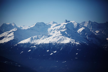 Obraz premium top of mountains