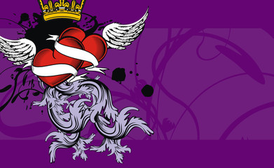 heraldic wingedheart background6