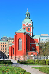 St. Jacob Church in the center of Stockholm, Sweden