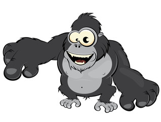 gorilla affe cartoon