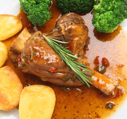 Lamb Shank in Red Wine Sauce