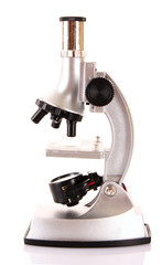 Medical microscope isolated on the white