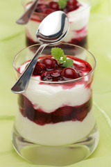 Quark mit roter Grütze