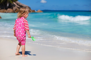 Little girl at beach