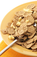 Muesli in plate