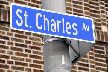 St. Charles street sign