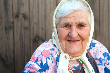 The old woman age 84 years