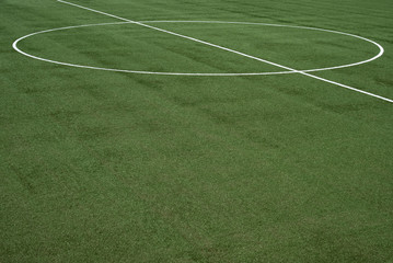 Obraz premium Lines on soccer field