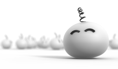 Smiling personality.