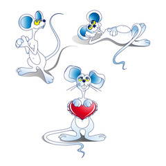 cartoon color mouse