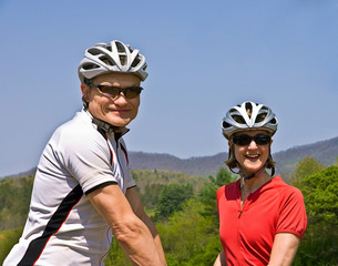 Happy Couple Bicycle Riders