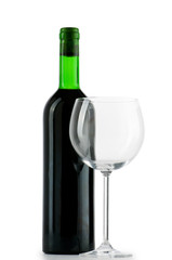 Wine concept with gradient background