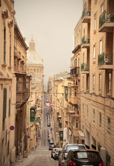 Fototapeta na wymiar Ulica w Valletta