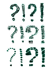 Exclamation mark and question sign