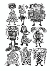 The drawn women