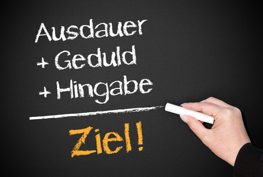 Mit Erfolg das Ziel erreichen oder Zielerreichung