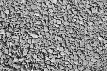 Grey gravel, background, copy space