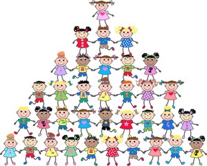 ethnic mixed kids