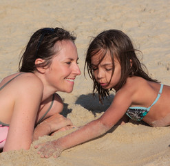 ensemble sur la plage