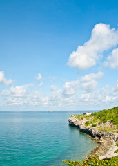 Fototapeta premium Cape of the island submitted to the sea