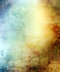 Image of Grunge color texture, blue and brown color printed on Printed Glass Splashbacks