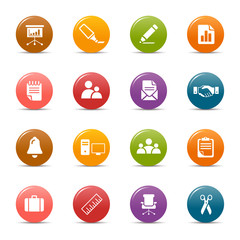Colored dots - Office and Business icons