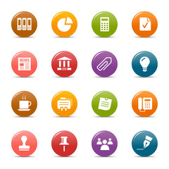 Colored dots - Office and Business icons