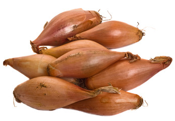 isolated shallots.