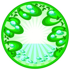 background morning dew