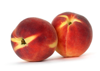 peach over white background, clipping path