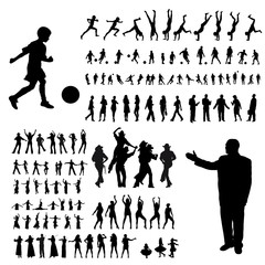 people silhouettes