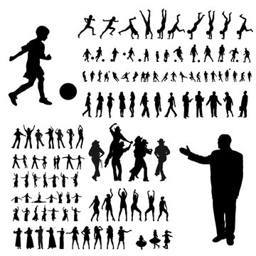 people silhouettes